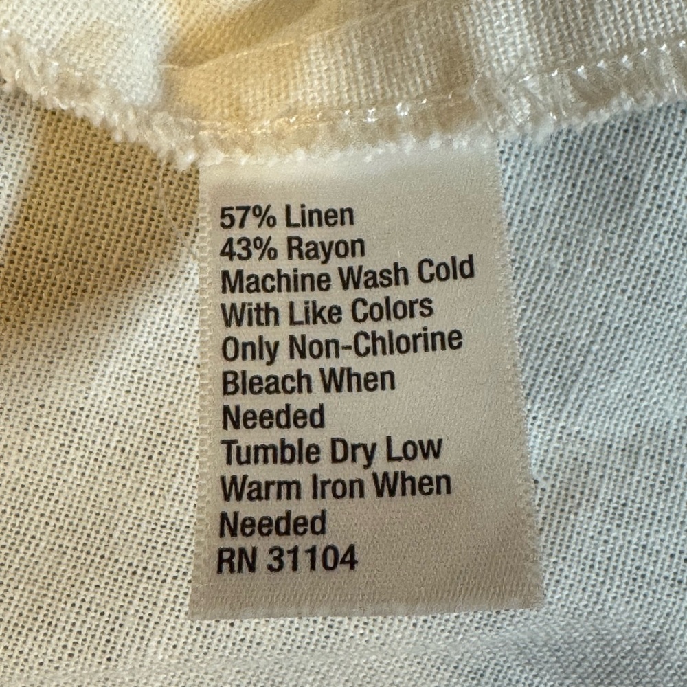 new directions White Sleeveless Cargo Utility Vest with Drawstring NEVER WORN!!! - Picture 5 of 5